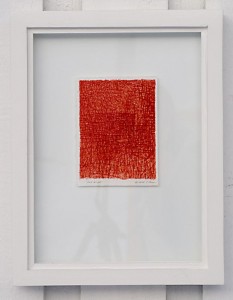 Drawing Red cliff framed