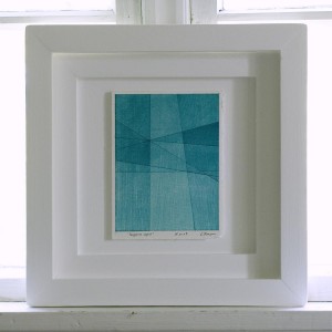 Drawing Turquoise object framed