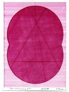 Drawing Two circles dividing in pink