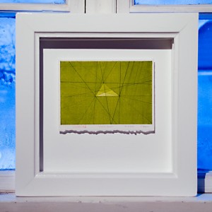 Drawing nr82 Green object framed