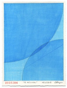 Drawing nr284 Two blue